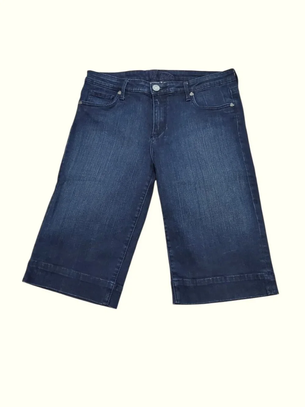 KUT from the Kloth SZ 10 Stretch Denim Bermuda Blue Jean Shorts